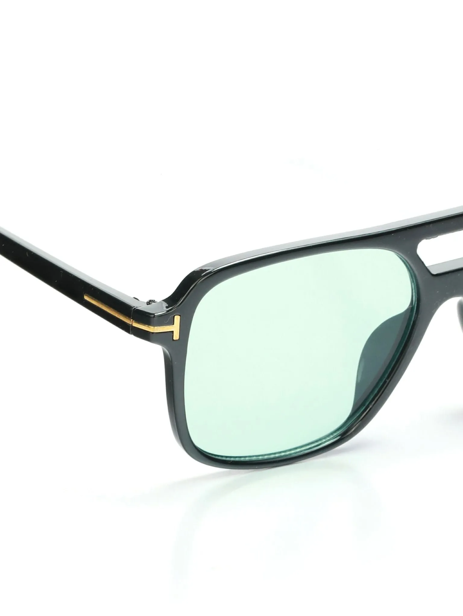 Retro Themed,Vintage Pilot Abstract Unisex Green Sunglasses Uv400 Protected Medium Size
