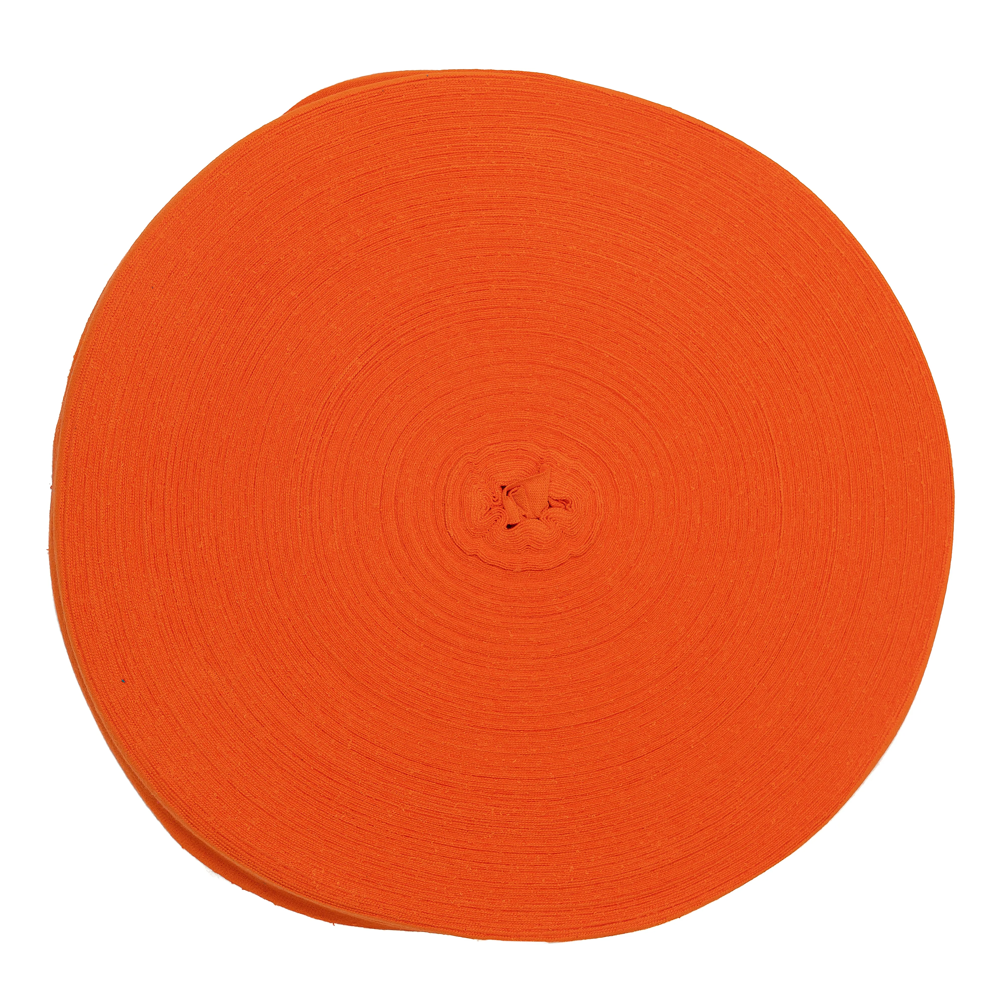 Ribbon Cotton T-Shirt Yarn Orange Color