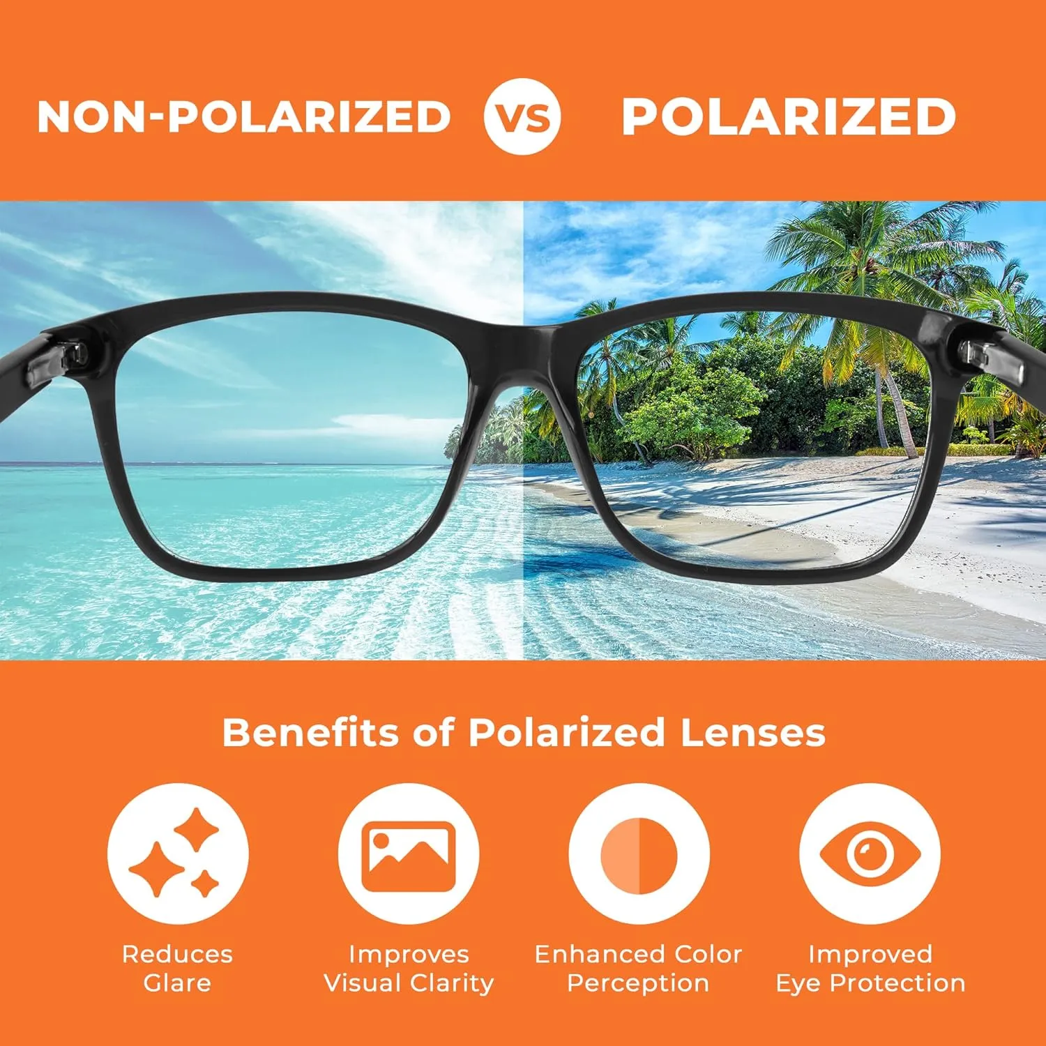 Seek Optics Compatible/Replacement Lenses for Ray-Ban RB 3026 Aviator Large Metal II 58mm Sunglasses