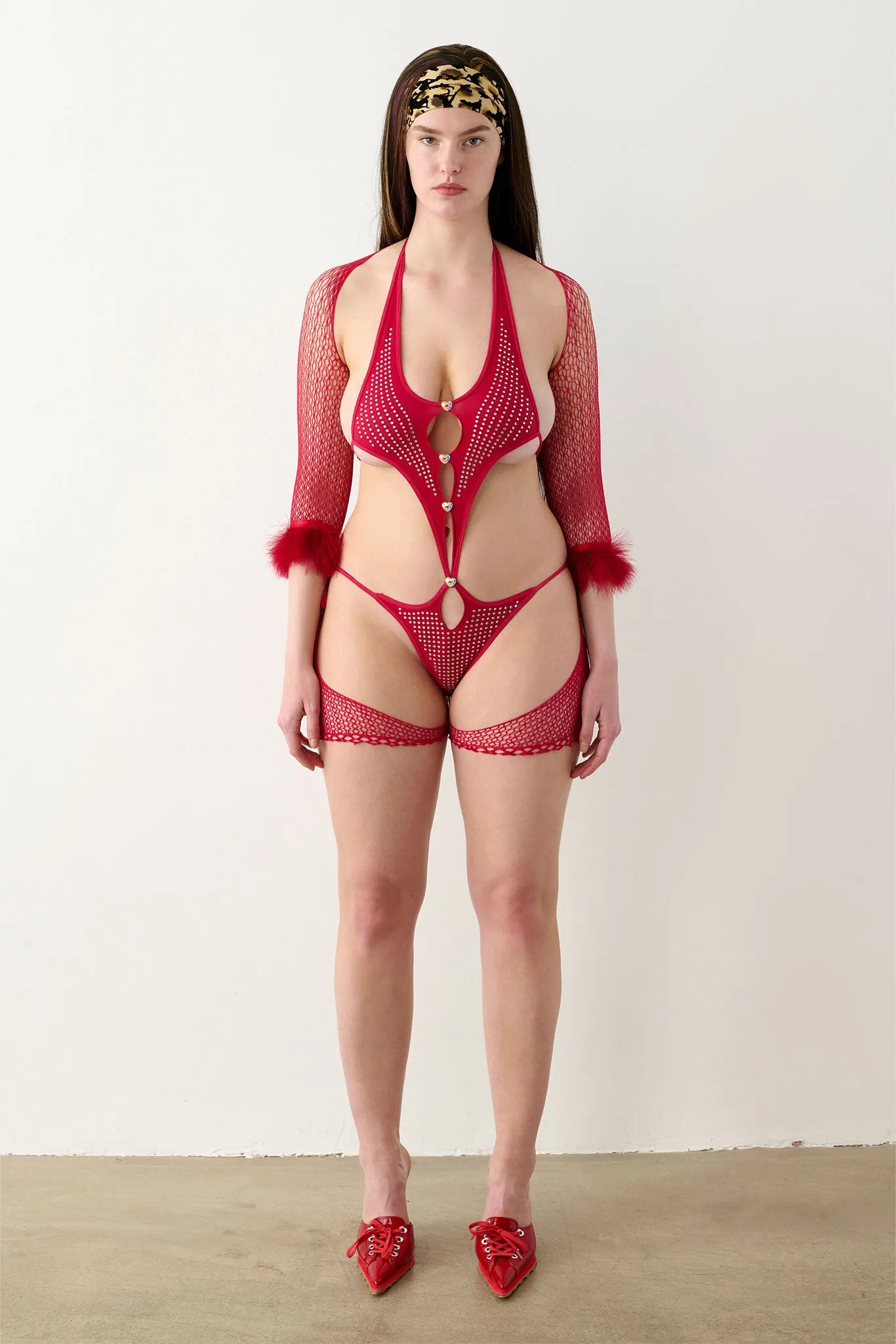 Skipper Playsuit Red