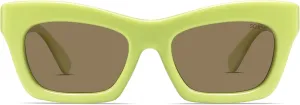 SOJOS Trendy Cat Eye Polarized Sunglasses for Women Men Retro Chunky Designer Sunnies SJ2339