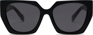 SOJOS Trendy Oversized Polarized Sunglasses Womens Big Square Cateye Sunnies, Lentes de sol para mujer SJ2205
