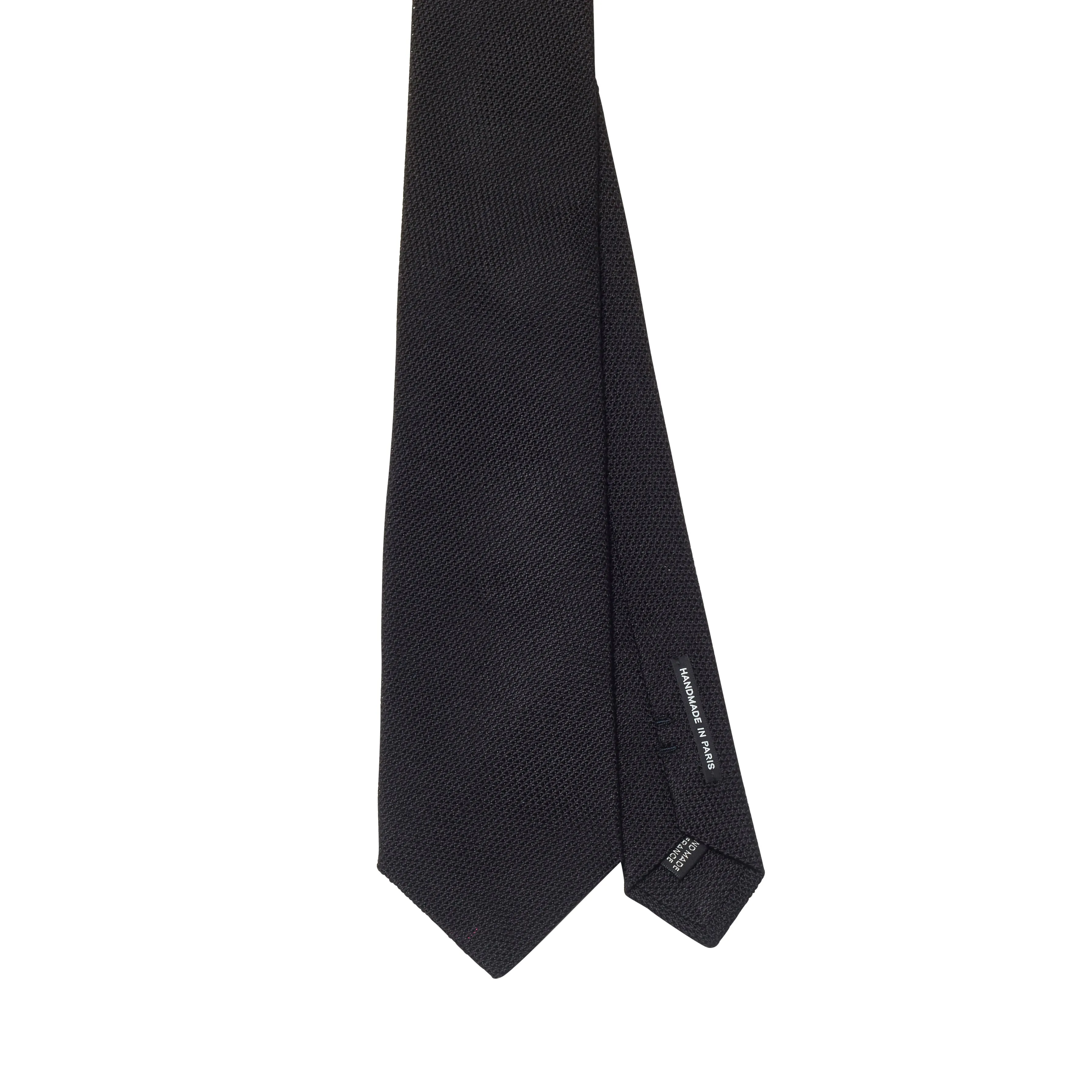 Sovereign Grade Black Grenadine Fina Tie