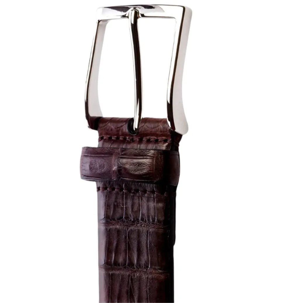 Sovereign Grade Medium Brown Crocodile Belt