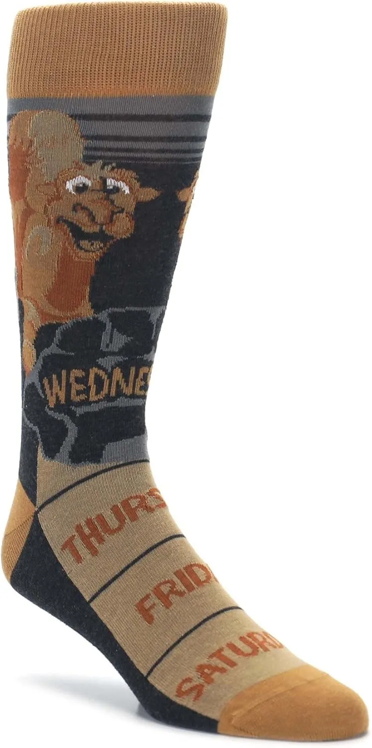 Statement Sockwear Extra Large King Size 13-16 Fun Men's Novelty Animal Socks