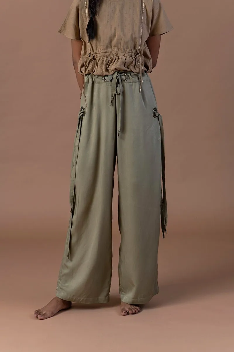 Surmai Wide Bottom Viscose Pants