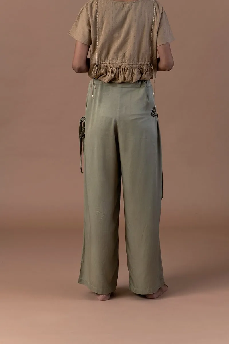 Surmai Wide Bottom Viscose Pants