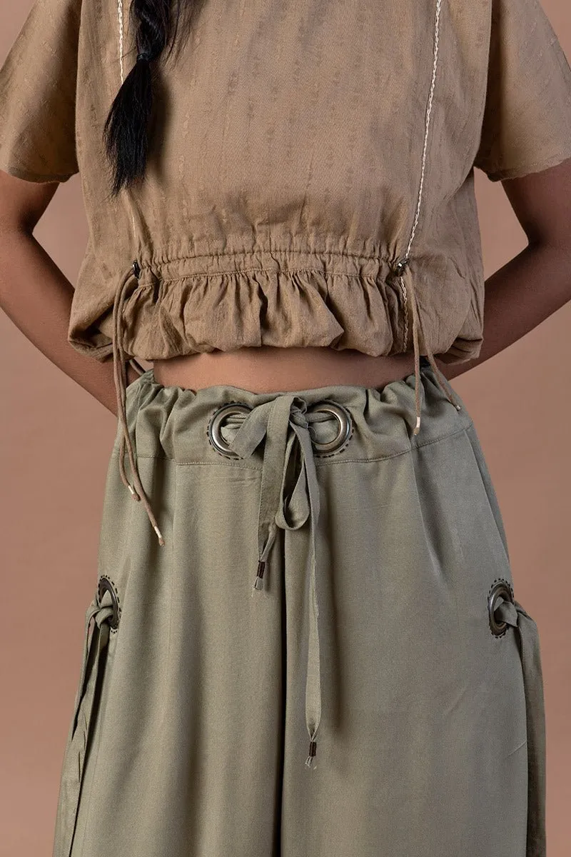 Surmai Wide Bottom Viscose Pants