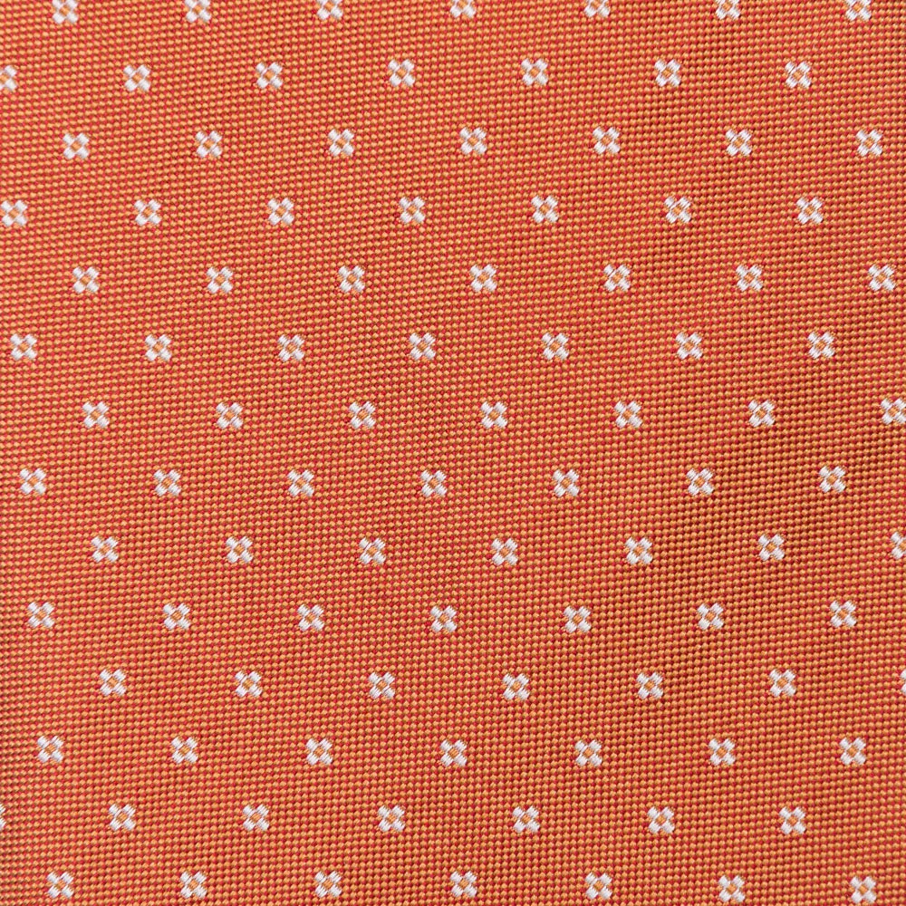 The Refined Elegance Orange Jacquard Silk Tie