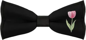 Tulips-Flower Bow Ties for Men Classic Adjustable Bowtie Clip On Formal Wear for Business Wedding