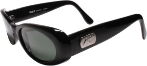 Vintage Womens Rounded Cat Eye Black Thick Frame Sunglasses