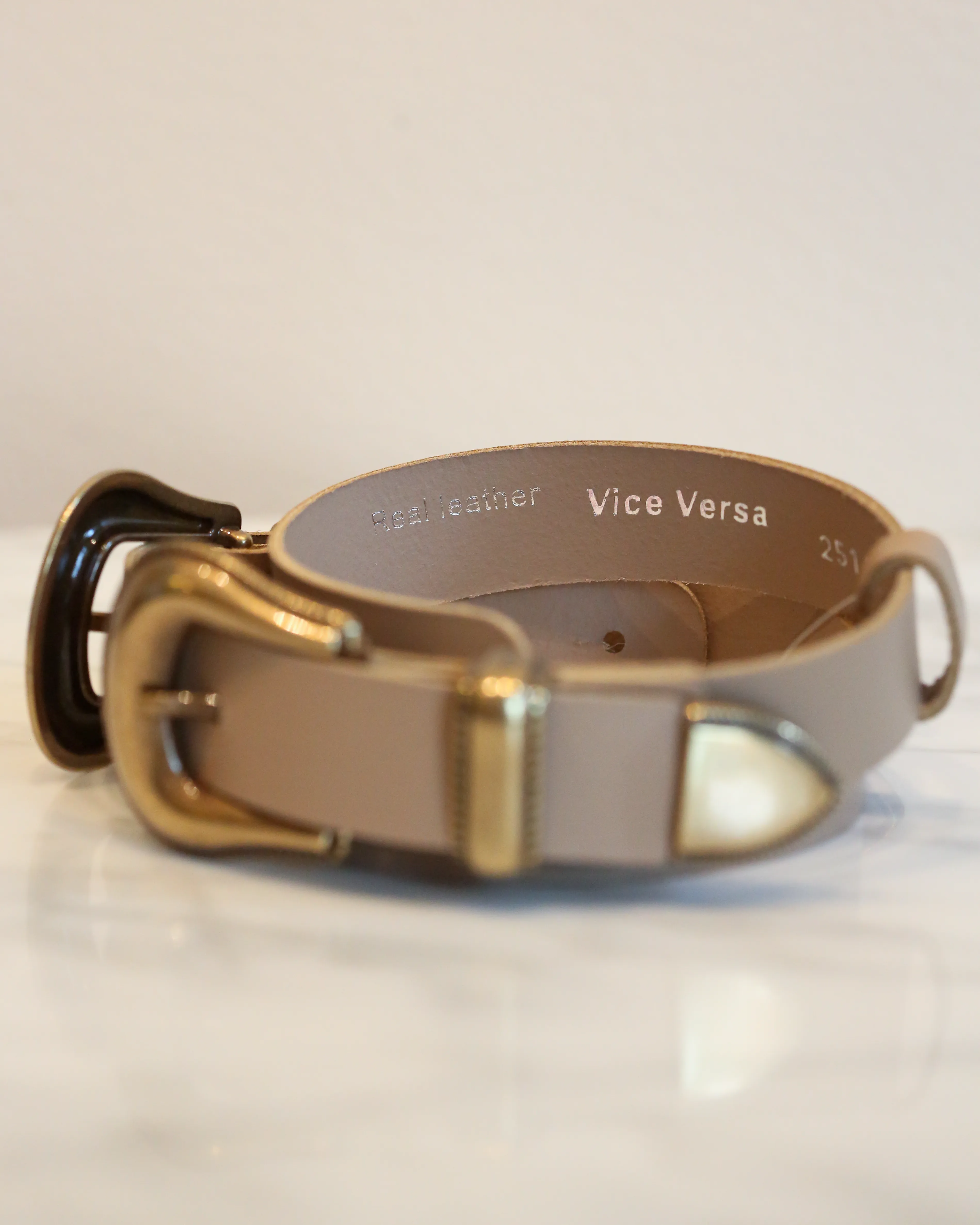 Western Style Belt | Nude