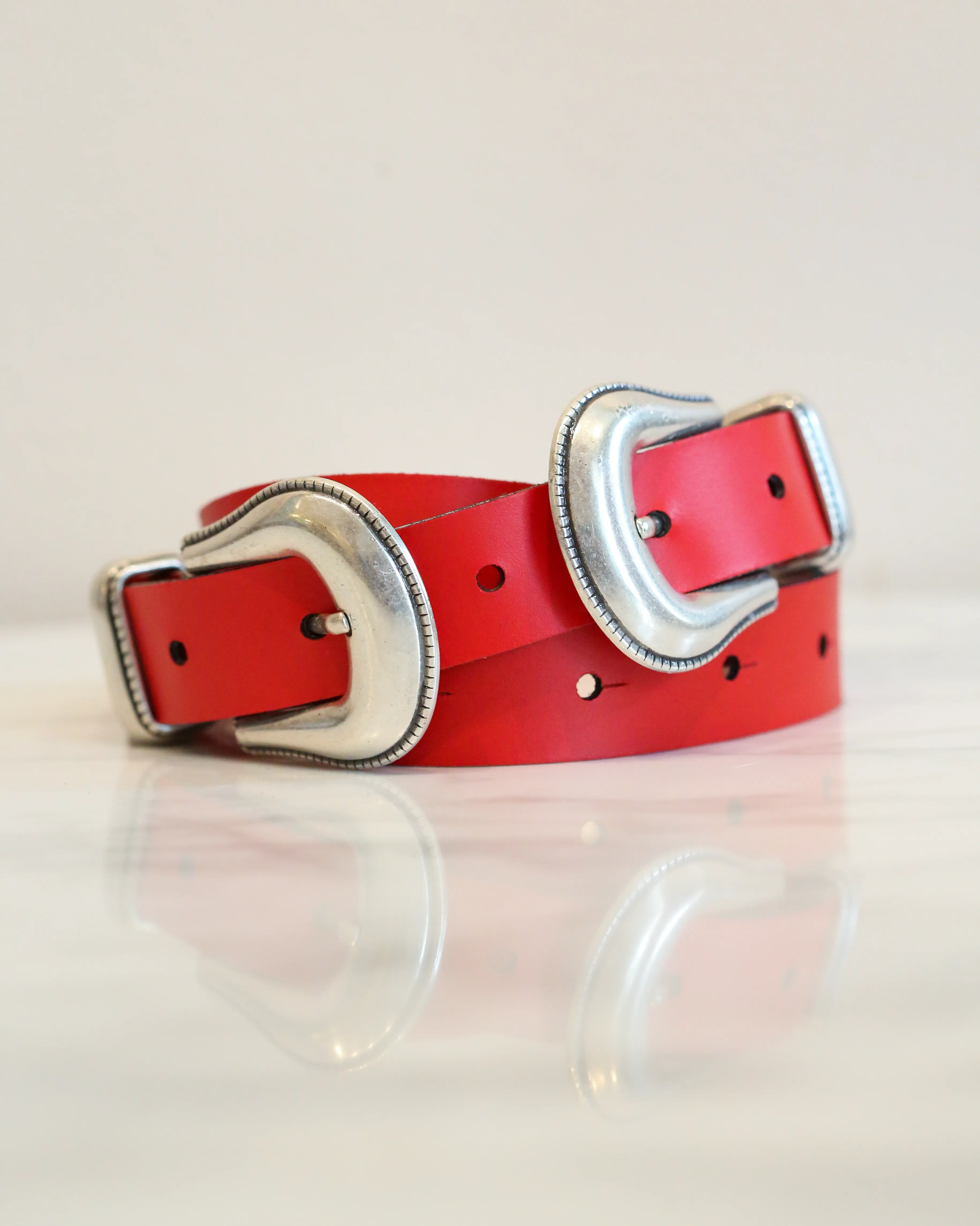 Western Style Belt | Red