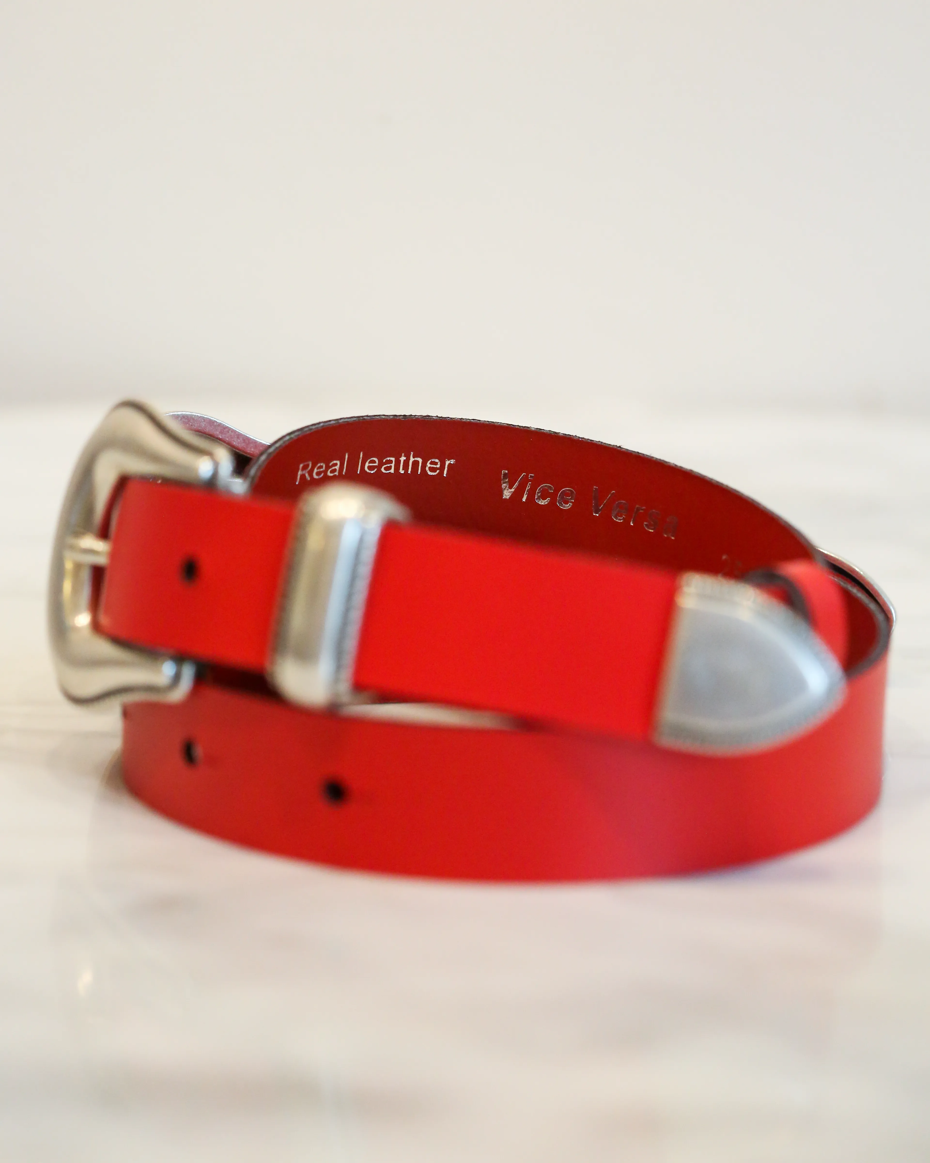 Western Style Belt | Red