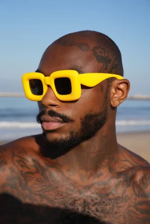 Yellow Puffed Retro Shades